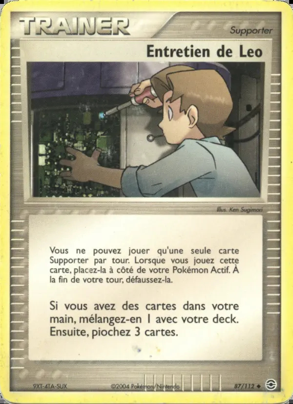 Image of the card Entretien de Leo