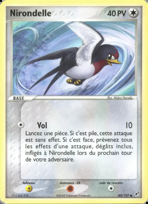 Image of the card Nirondelle