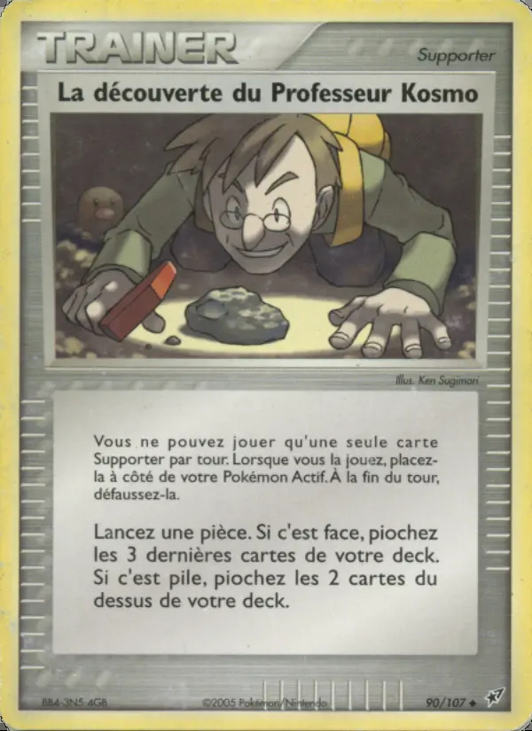 Image of the card La découverte du Professeur Kosmo
