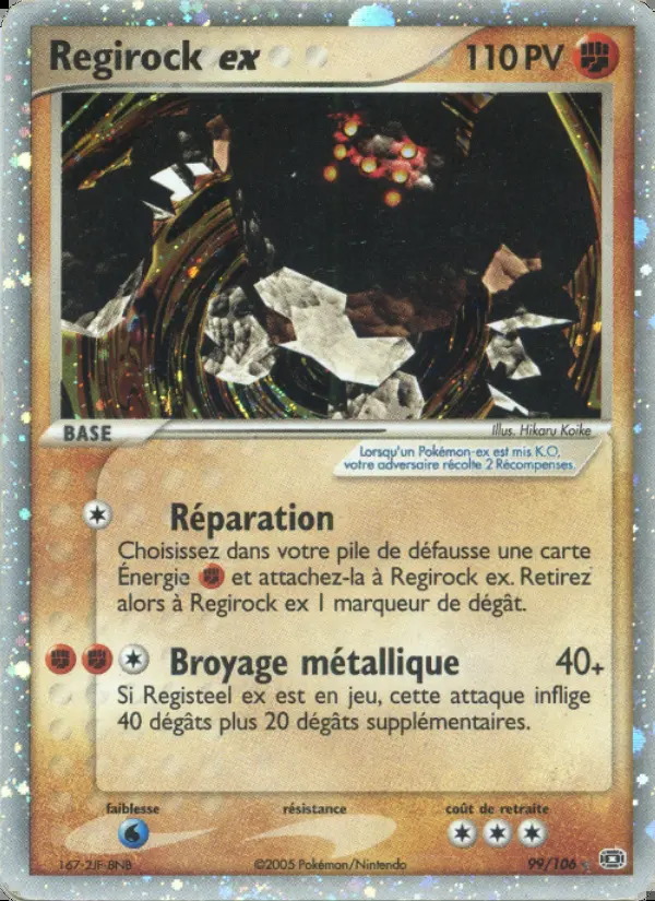 Image of the card Regirock ex