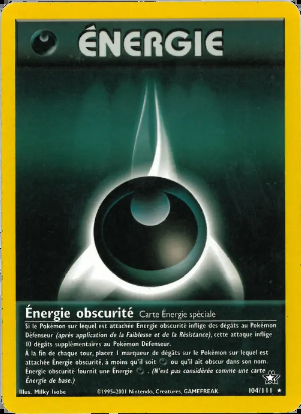 Image of the card Énergie obscurité