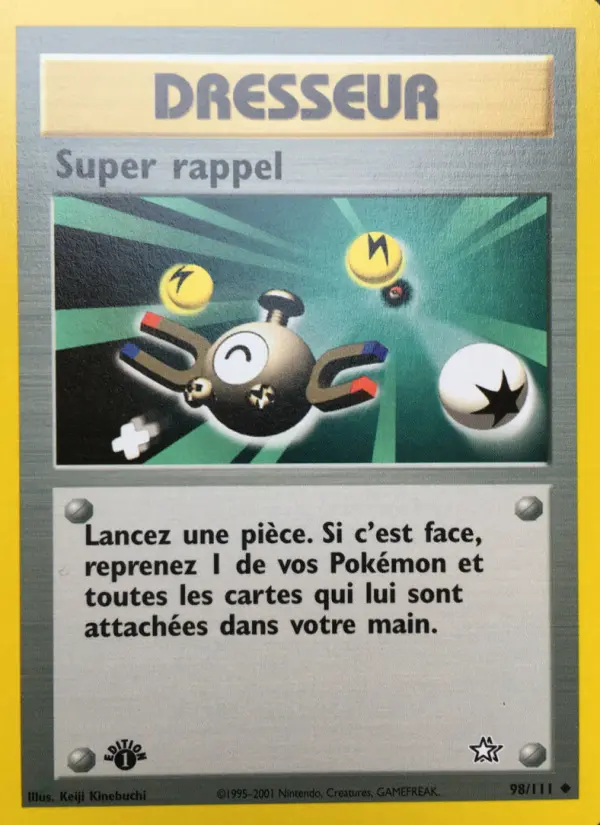Image of the card Super rappel