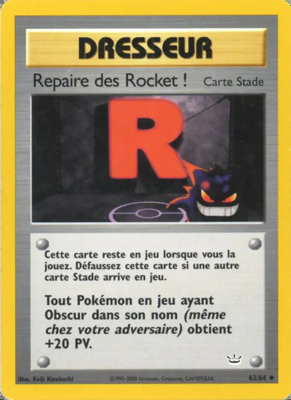 Image of the card Repaire des Rocket !