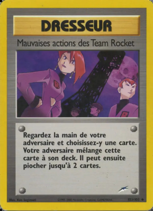 Image of the card Mauvaises actions des Team Rocket