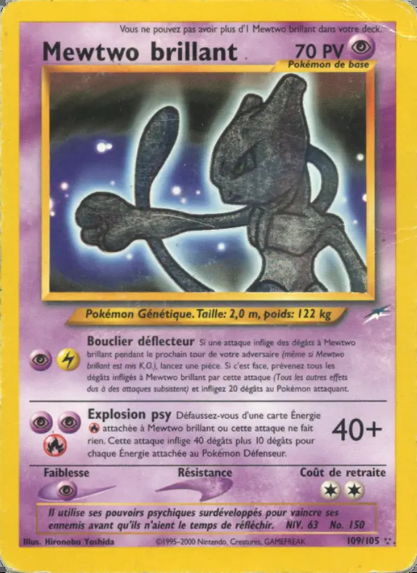 Image of the card Mewtwo brillant