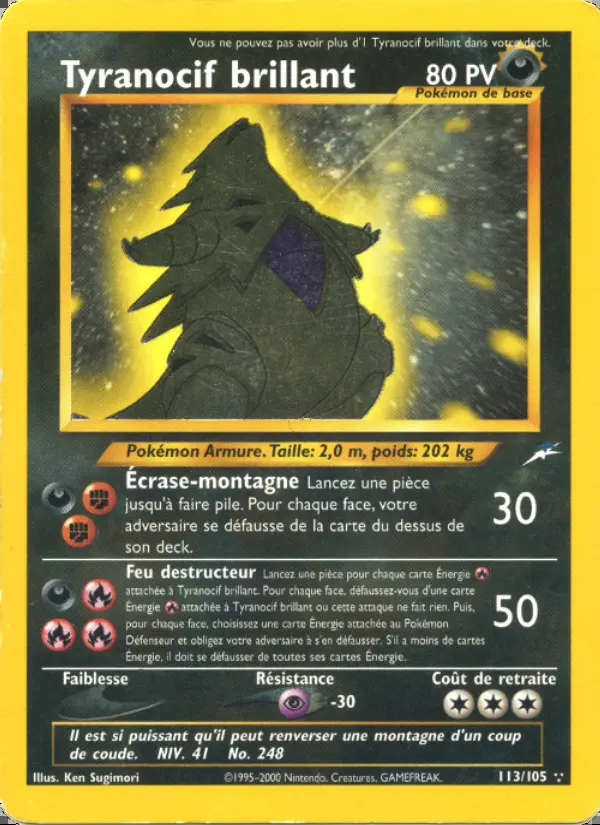 Image of the card Tyranocif brillant