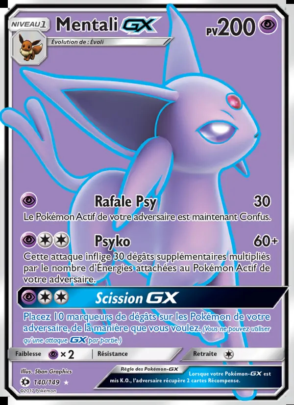 Image of the card Mentali GX