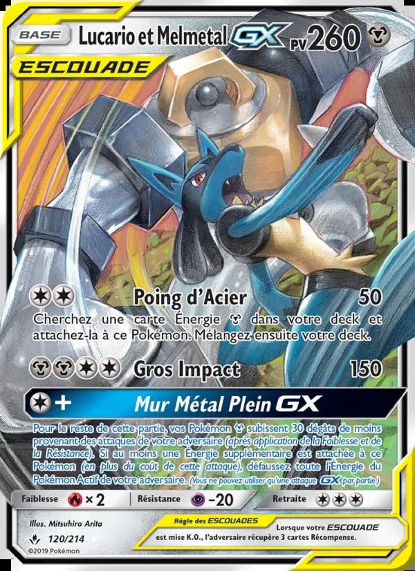 Image of the card Lucario et Melmetal GX