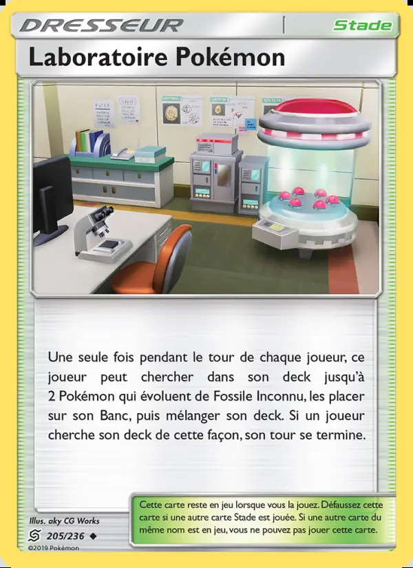 Image of the card Laboratoire Pokémon