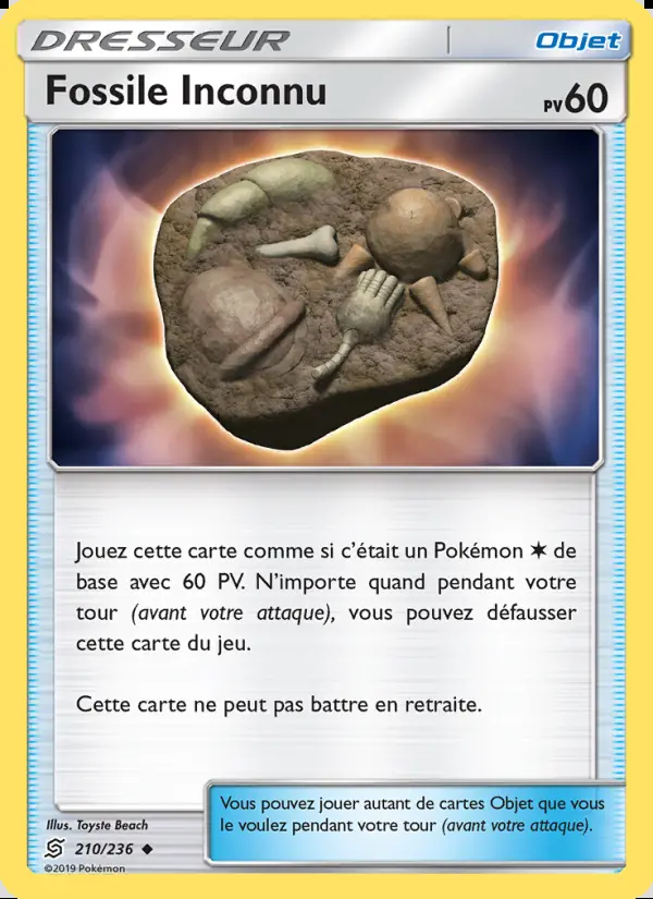 Image of the card Fossile Inconnu