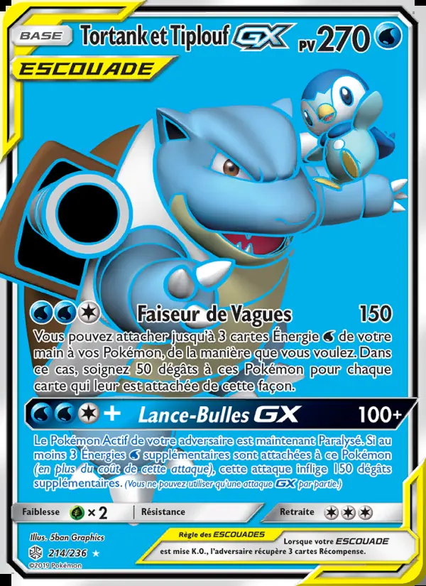 Image of the card Tortank et Tiplouf GX