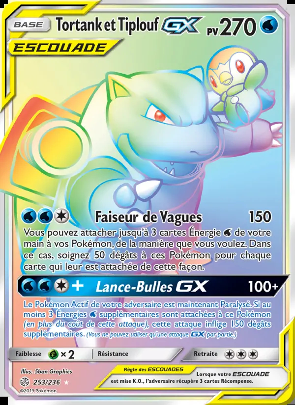 Image of the card Tortank et Tiplouf GX