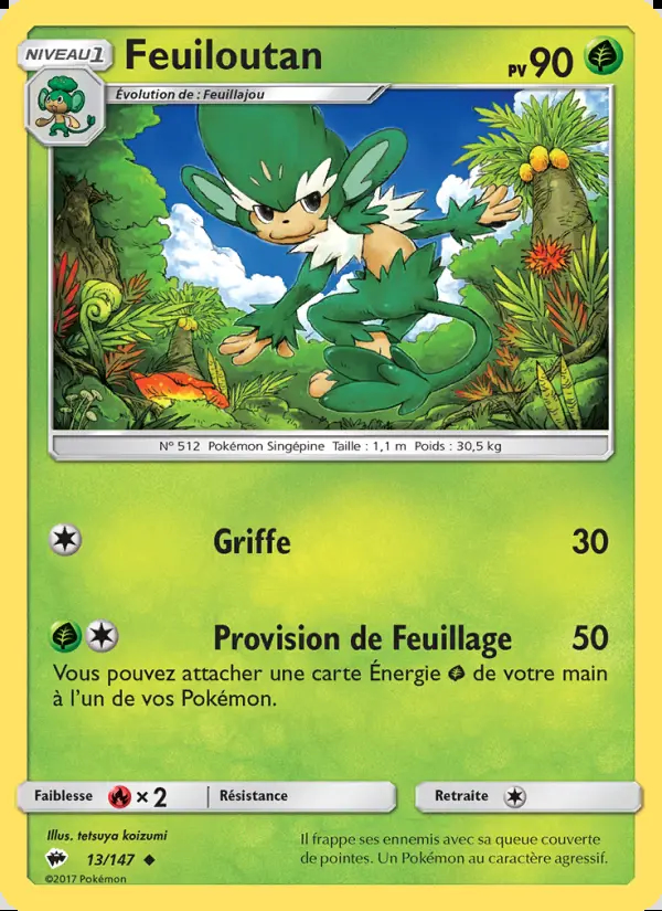 Image of the card Feuiloutan