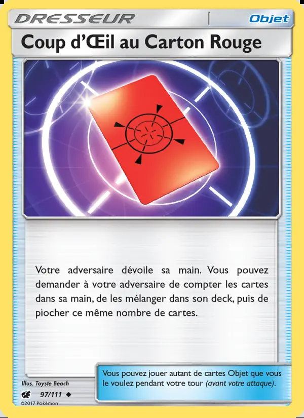 Image of the card Coup d’Œil au Carton Rouge