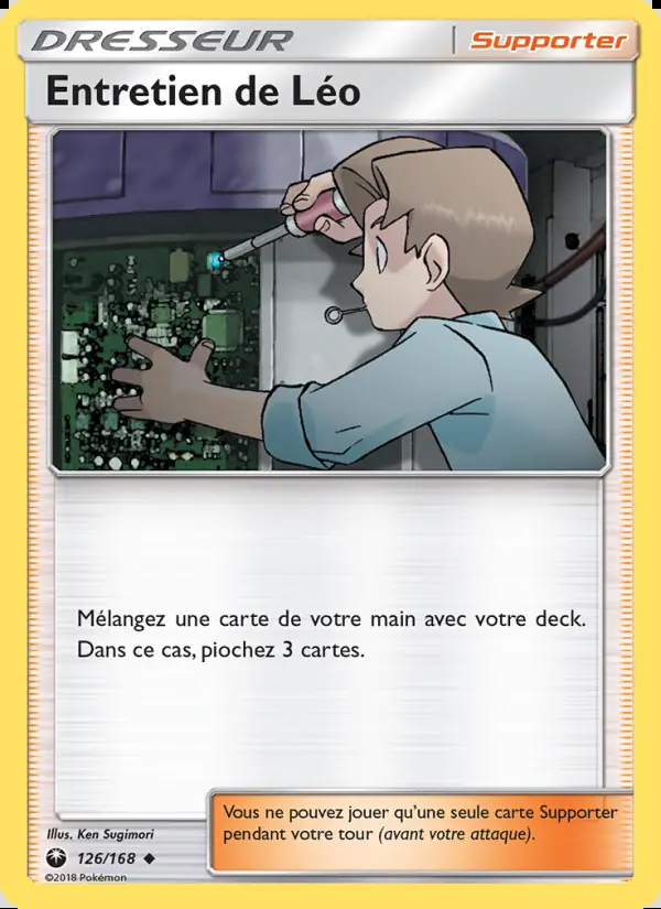 Image of the card Entretien de Léo