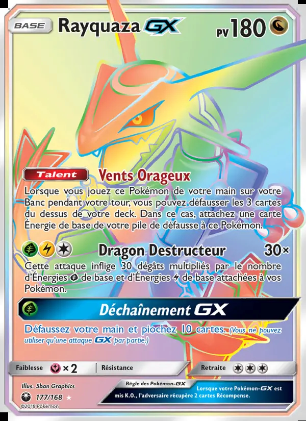 Image of the card Rayquaza GX
