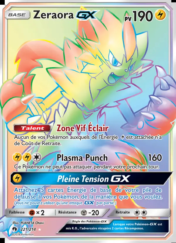 Image of the card Zeraora GX