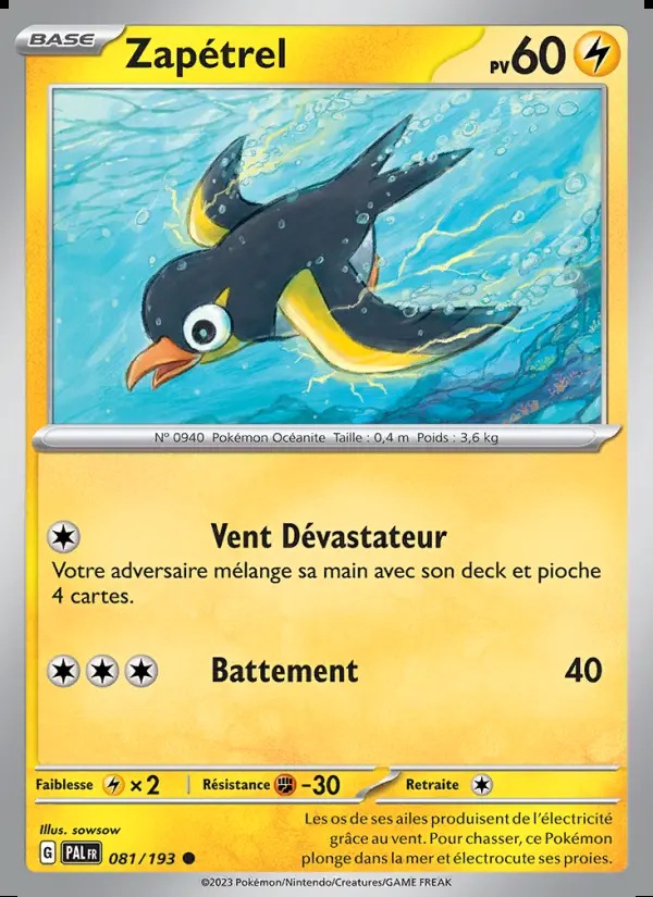 Image of the card Zapétrel