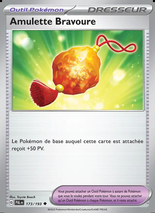 Image of the card Amulette Bravoure