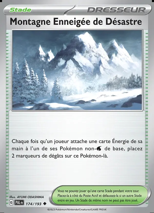 Image of the card Montagne Enneigée de Désastre