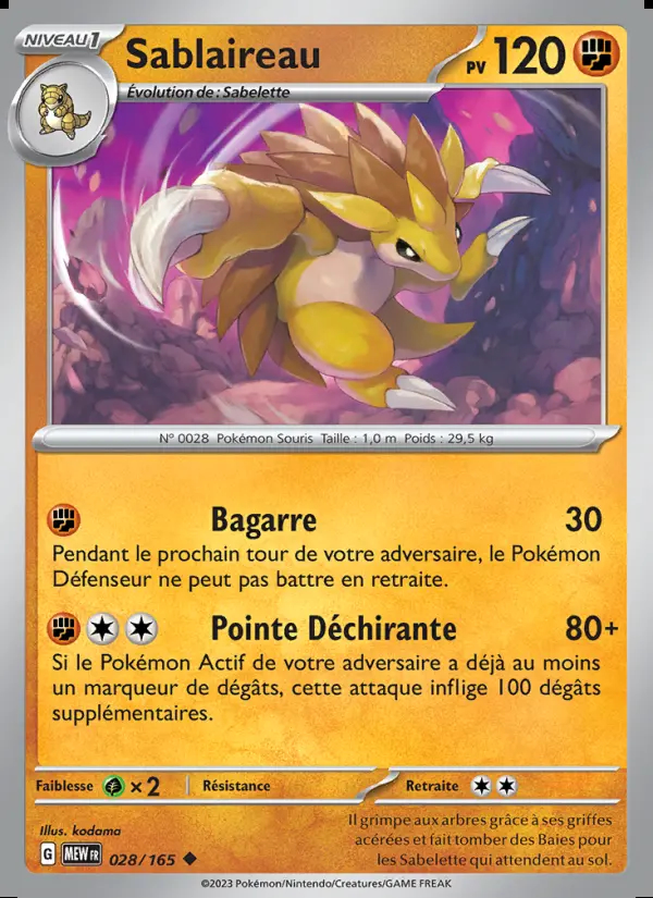 Image of the card Sablaireau