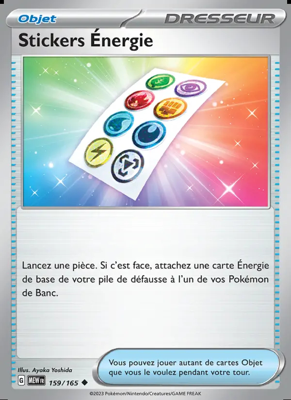 Image of the card Stickers Énergie