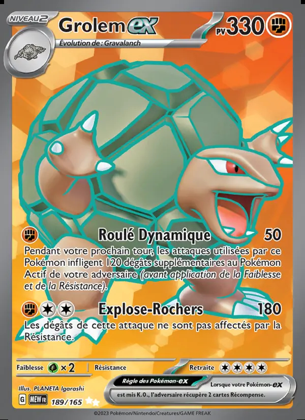 Image of the card Grolem-ex