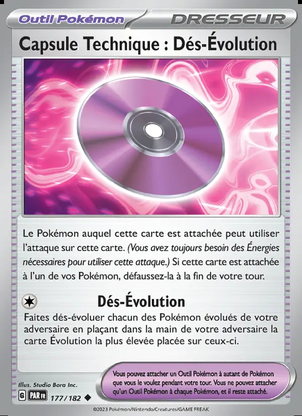 Image of the card Capsule Technique : Dés-Évolution