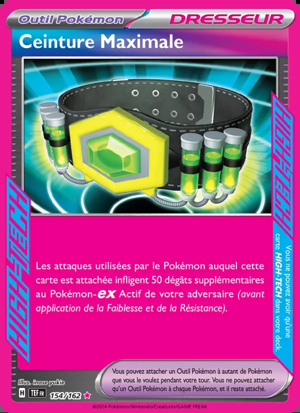 Image of the card Ceinture Maximale