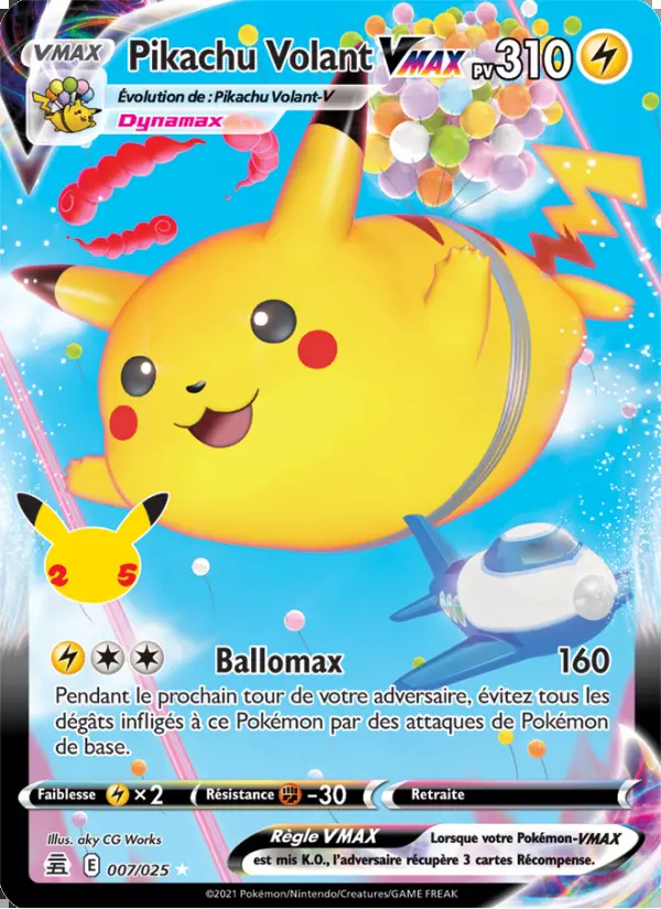 Image of the card Pikachu Volant VMAX