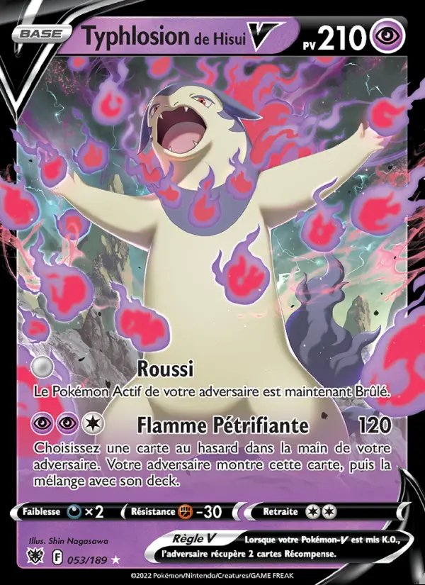Image of the card Typhlosion de Hisui V