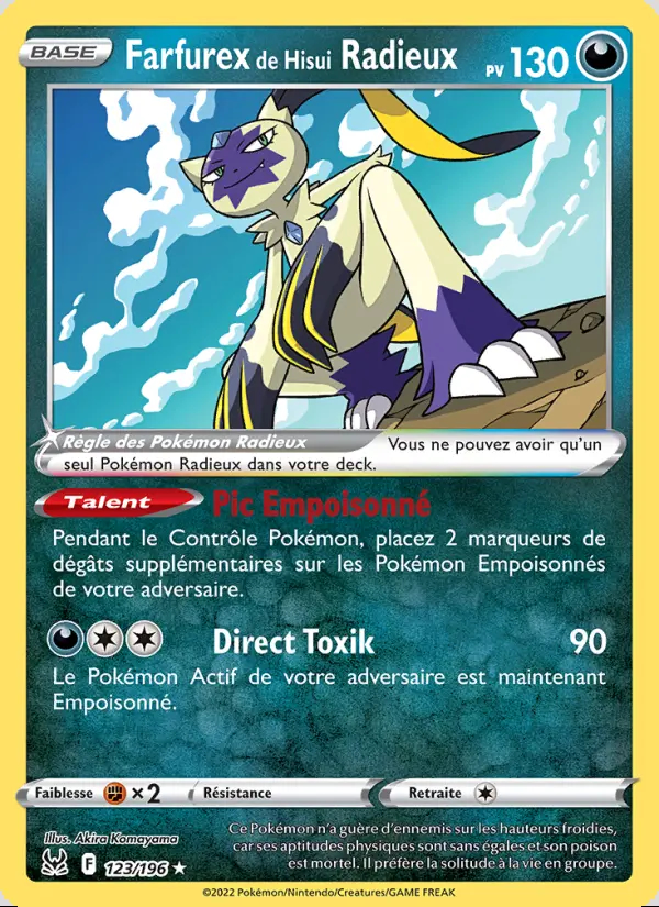 Image of the card Farfurex de Hisui Radieux