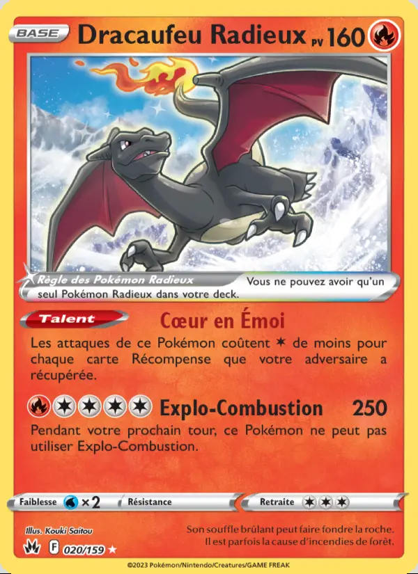 Image of the card Dracaufeu Radieux