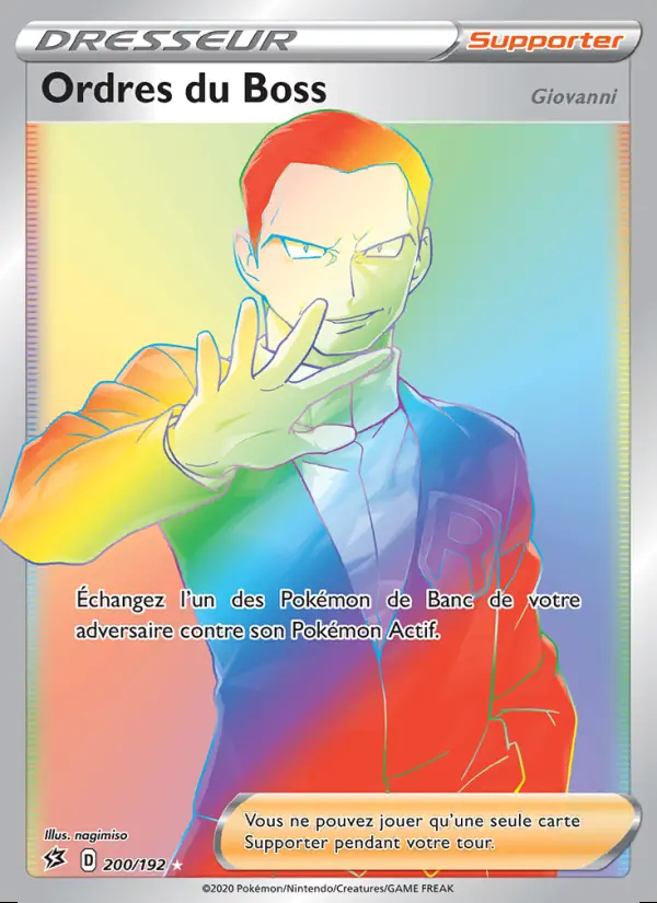 Image of the card Ordres du Boss (Giovanni)