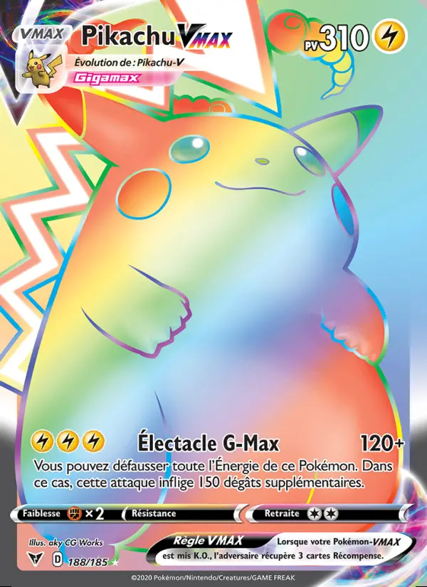 Image of the card Pikachu VMAX