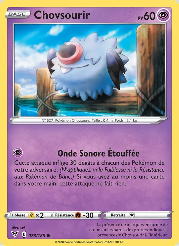 Image of the card Chovsourir