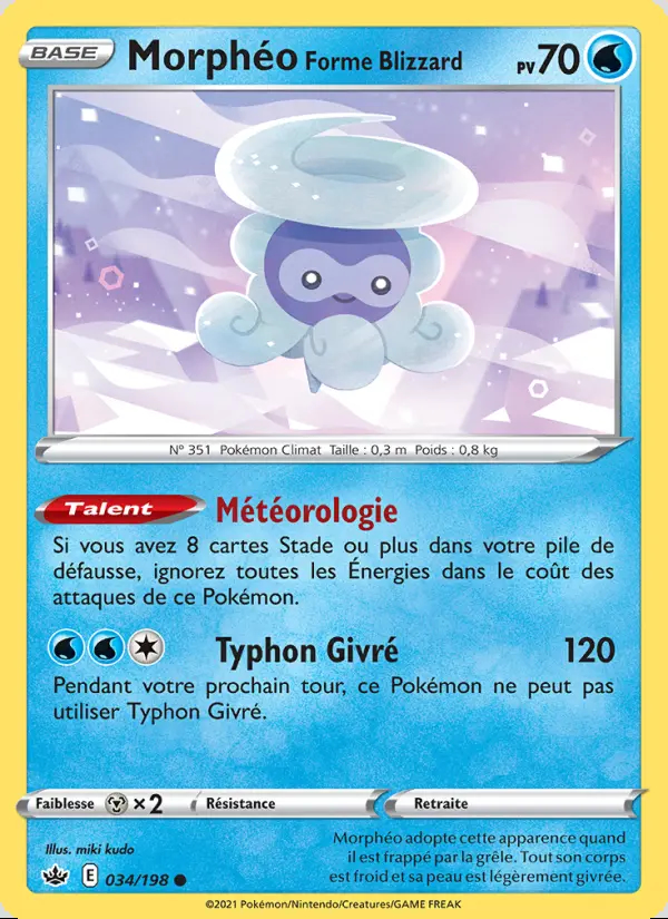 Image of the card Morphéo Forme Blizzard