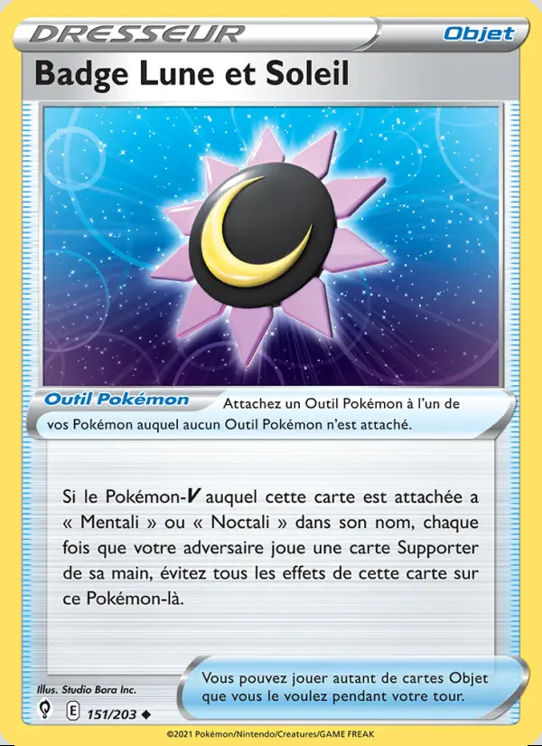 Image of the card Badge Lune et Soleil