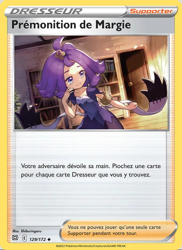 Image of the card Prémonition de Margie
