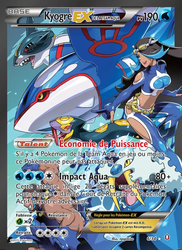 Image of the card Kyogre-EX de la Team Aqua