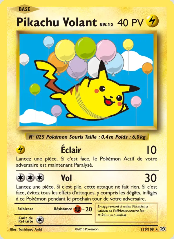 Image of the card Pikachu Volant