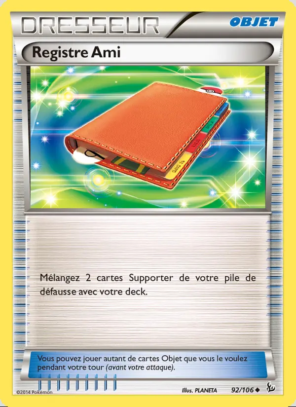 Image of the card Registre Ami